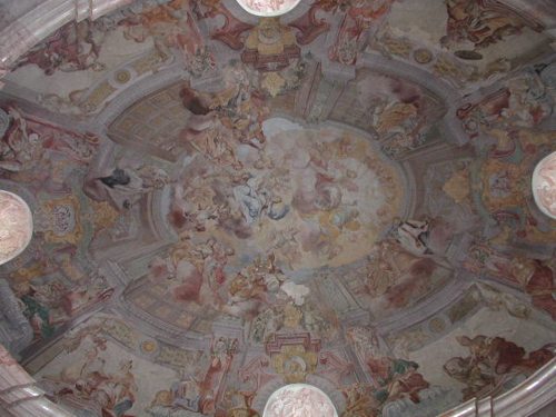 Zmeck kaple - detail stropn fresky